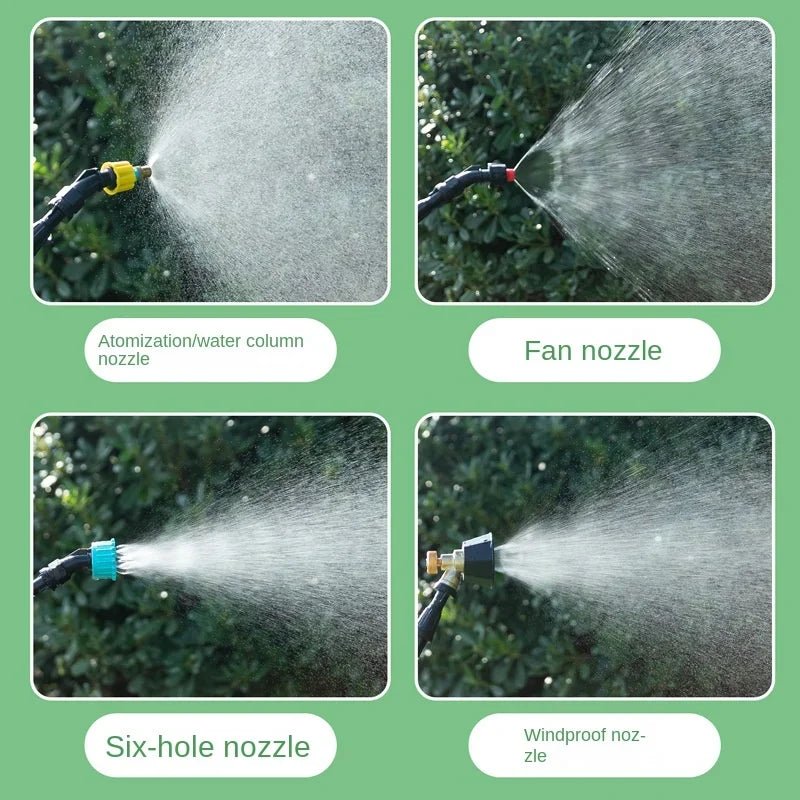 Danoz Garden - USB Rechargeable Portable Electric Sprayer with 2/4 Mist Nozzles Electric Garden Sprayer with Telescopic Handle for Lawn Garden - danozdirect