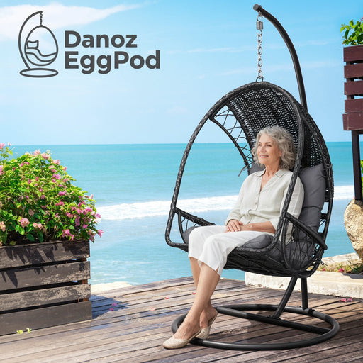 Danoz Gardeon EggPod Outdoor Swing Chair - Your personal retreat into luxury and comfort! - danozdirect