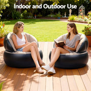 Danoz Gardeon Inflatable Chair Blow Up Folding Air Chairs Sofa for Camping with Pump - danozdirect