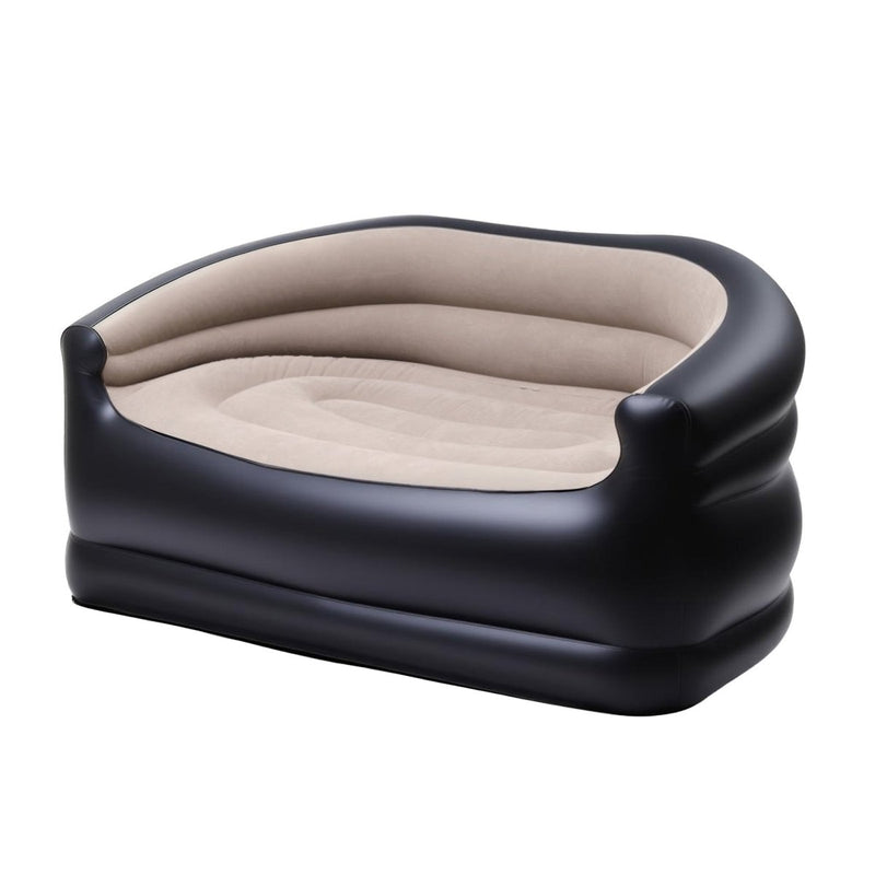 Danoz Gardeon Outdoor Air Sofa Inflatable Couch Two - Seater Lounge Chair with Pump Blow Up Couches for Camping - danozdirect