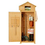 Danoz Gardeon Outdoor Storage Cabinet Cupboard Folding Table Tool Organizer Shed Adjustable - danozdirect