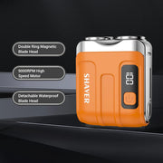Danoz Grooming - Waterproof Electric Smart Shaver Travel Razor Mini Dual Blade Shaver Men Shaver Portable Beard Trimmer Remover Rechargeable - Buy 1 Get 1 Free! - danozdirect