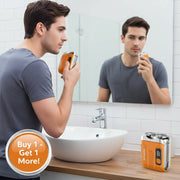 Danoz Grooming - Waterproof Electric Smart Shaver Travel Razor Mini Dual Blade Shaver Men Shaver Portable Beard Trimmer Remover Rechargeable - Buy 1 Get 1 Free! - danozdirect