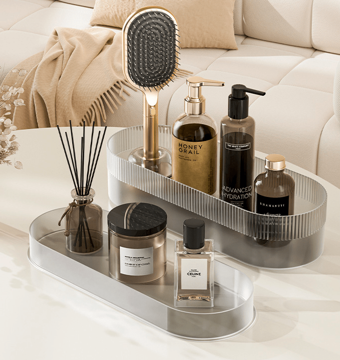 Danoz Hair - Black Premium Self - Cleaning Hair Brush Set with Stand - Anti - Static Detangling & Scalp Massage Paddle Brush - danozdirect