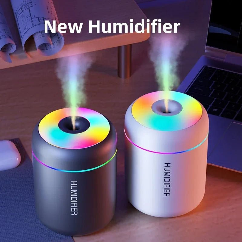 Danoz Health - 180ML Mini Air Humidifier USB Electric Aroma Diffuser Essential Oil Purifier Aromatherapy Mist Maker Lights For Car Home Bedroom - Buy 1 Get 1 Free! - danozdirect