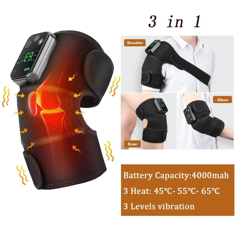 Danoz Health 🧑‍⚕️ Electric Heating Shoulder Massager Vibration Massage Shoulder Brace Support Belt Arthritis Pain Relief Physiotherapy Belt - danozdirect