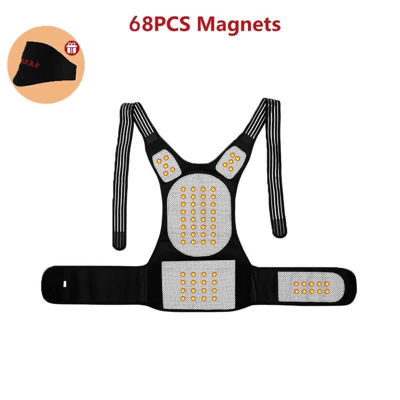 Danoz Health - Magnet Heated Vest Magnetic Self - Heating Thermal Waist Brace Lumbar Pad Corset Postrue Corrector Relief Pain - danozdirect