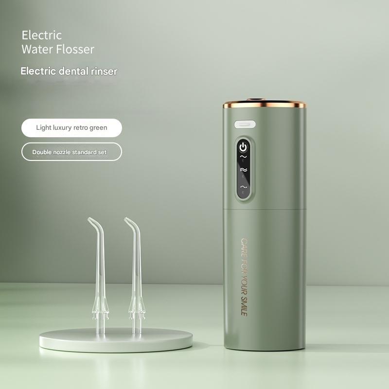 Danoz Health - Portable Electric Water Flosser - USB - C Rechargeable, Multiple Modes, Gingival Protection(green) - danozdirect