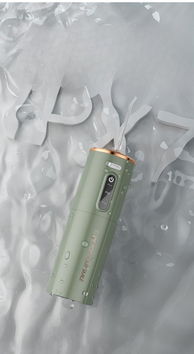 Danoz Health - Portable Electric Water Flosser - USB - C Rechargeable, Multiple Modes, Gingival Protection(green) - danozdirect