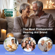 Danoz Hearing Aids - Bluetooth Hearing Aid Amplifiers, USB Charge, Audifonos Sound Devices, Volume Control, Adjustable Tone Loss Compensation - danozdirect