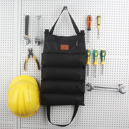 Danoz Heavy - Duty Canvas Tool Roll Up Bag & Organizer Tote - Multi - Pocket Wrench & Tool Pouch(Green) - danozdirect