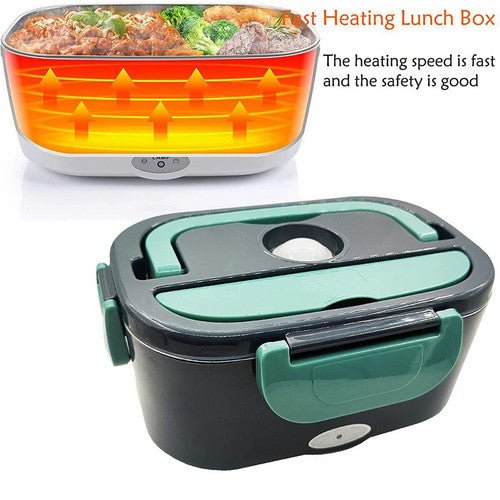 Danoz HotLunch 2 in1 Home Car Electric Lunch Box Stainless Steel Food Heating Bento Box AU Plug - danozdirect