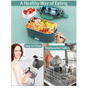 Danoz HotLunch 2 in1 Home Car Electric Lunch Box Stainless Steel Food Heating Bento Box AU Plug - danozdirect