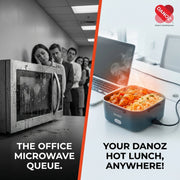 Danoz HotLunch 2 in1 Home Car Electric Lunch Box Stainless Steel Food Heating Bento Box AU Plug - danozdirect