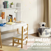 Danoz Kids - Keezi 2PCS Kids Table and Chairs Set Study Activity Toys Storage Desk Drawer - danozdirect