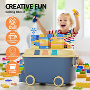 Danoz Kids - Keezi 3PCS Toy Storage Box Cute Car Toy Container Kids Toys Organiser Snack Boxes - danozdirect