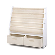 Danoz Kids - Keezi 4 Tiers Kids Bookshelf Magazine Rack Children Bookcase Organiser Drawer - danozdirect