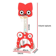 Danoz Kids - Keezi Kids Basketball Hoop Stand Adjustable 5 - in - 1 Sports Center Toys Set Red - danozdirect