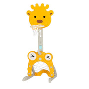 Danoz Kids - Keezi Kids Basketball Hoop Stand Adjustable 5 - in - 1 Sports Center Toys Set Yellow - danozdirect