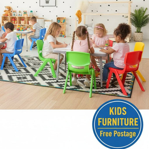 Danoz Kids - Keezi Kids Chairs Set Plastic Set of 4 Activity Study Chair 50KG - danozdirect