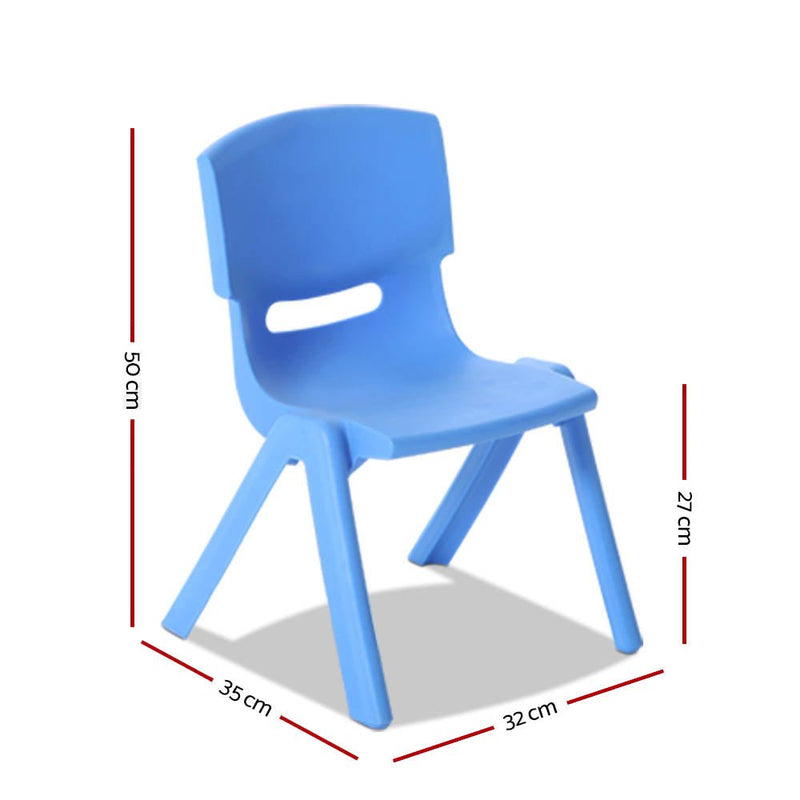 Danoz Kids - Keezi Kids Chairs Set Plastic Set of 4 Activity Study Chair 50KG - danozdirect