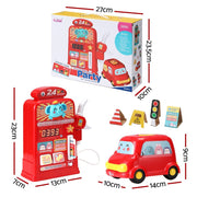 Danoz Kids - Keezi Kids Gas Petrol Station Pumper Pretend Play Toys Car Music Card Playset - danozdirect
