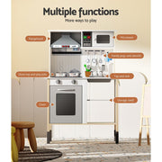 Danoz Kids - Keezi Kids Kitchen Play Set Wooden Pretend Toys Cooking Children Cookware Sink - danozdirect