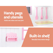 Danoz Kids - Keezi Kids Kitchen Play Set Wooden Pretend Toys Cooking Children Storage Cabinet - danozdirect