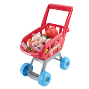 Danoz Kids - Keezi Kids Pretend Role Play Supermarket 24 Piece Playset Cash Register Trolley - danozdirect