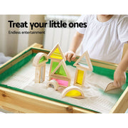 Danoz Kids - Keezi Kids Sandpit Wooden Sandbox Sand Pit Water Table Outdoor Toys 101cm - danozdirect