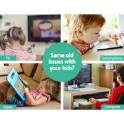 Danoz Kids - Keezi Kids Sandpit Wooden Sandbox Sand Pit with Canopy Bench Seat Toys 101cm - danozdirect