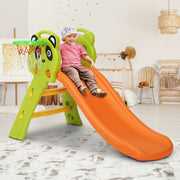 Danoz Kids - Keezi Kids Slide Set Basketball Hoop Indoor Outdoor Playground Toys 100cm Orange - danozdirect
