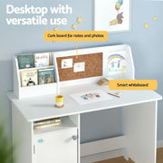 Danoz Kids - Keezi Kids Table and Chair Set Children Study Play Toys Desk w/ Cabinet Storage - danozdirect