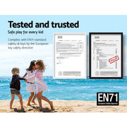 Danoz Kids - Keezi Kids Table Plastic Square Activity Study Desk 60X60CM - danozdirect