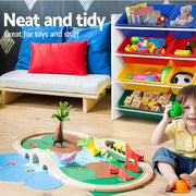 Danoz Kids - Keezi Kids Toy Box 12 Bins Bookshelf Organiser Children Storage Rack - danozdirect