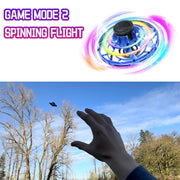 Danoz Kids - Watch kids eyes light up as this LED - powered flying UFO spinner takes flight! Featuring advanced gyro technology, it hovers and spins with mesmerizing precision, Buy 1 Get 1 Free! - danozdirect
