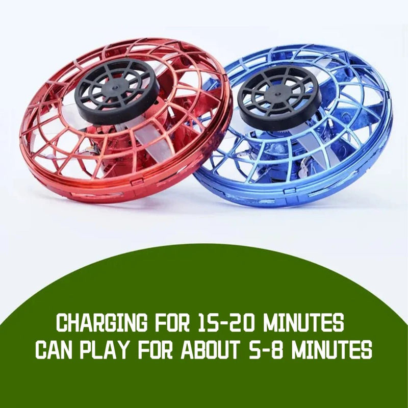 Danoz Kids - Watch kids eyes light up as this LED - powered flying UFO spinner takes flight! Featuring advanced gyro technology, it hovers and spins with mesmerizing precision, Buy 1 Get 1 Free! - danozdirect