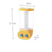 Danoz Kitchen 🍳 2/4/6 Grids Cereal Dispenser Wall - Mounted Sealed Cereal Storage Container Grain Storage Box - danozdirect