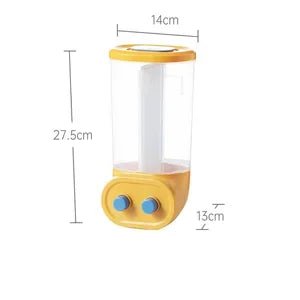 Danoz Kitchen 🍳 2/4/6 Grids Cereal Dispenser Wall - Mounted Sealed Cereal Storage Container Grain Storage Box - danozdirect