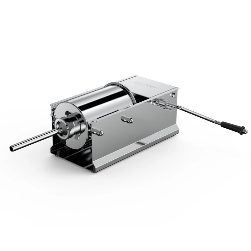 Danoz Kitchen - 7L Manual Horizontal Sausage Filler - Stainless Stuffer Meat Press Machine Sausage - danozdirect