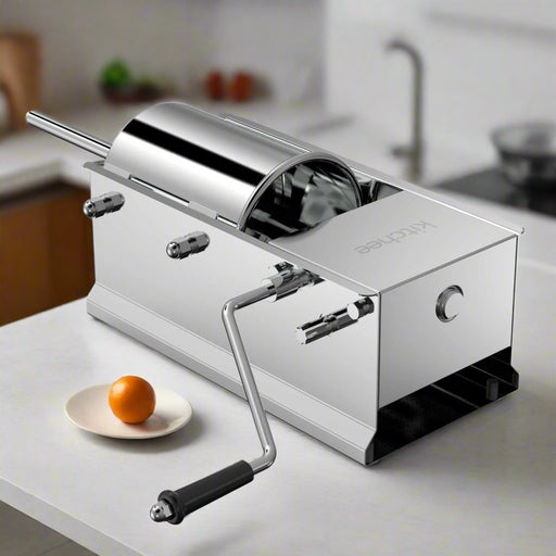 Danoz Kitchen - 7L Manual Horizontal Sausage Filler - Stainless Stuffer Meat Press Machine Sausage - danozdirect