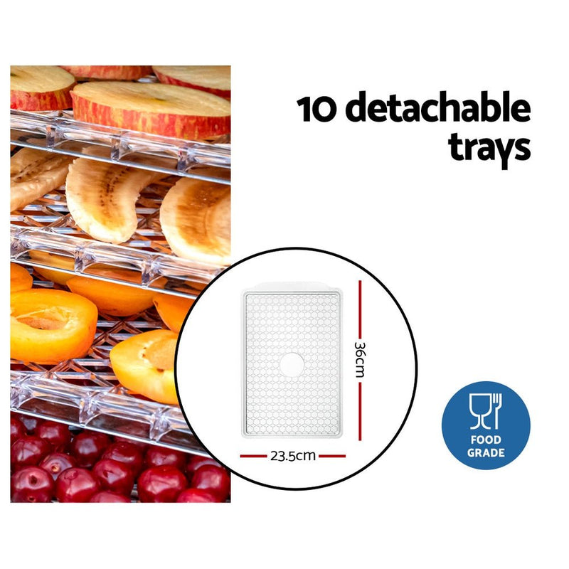 Danoz Kitchen - Devanti 10 Trays Food Dehydrator - Super deal - danozdirect