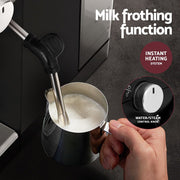 Danoz Kitchen - Devanti 20 Bar Coffee Machine Espresso Cafe Maker Black - Incl. Delivery - danozdirect