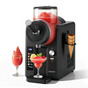 Danoz Kitchen - Devanti 2L Slushie Machine Ice Cream Maker Frozen Smoothies Milkshakes Black - danozdirect