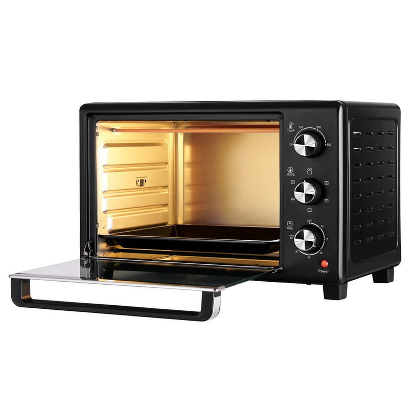 Danoz Kitchen - Devanti 30L Convection Oven Electric Fryer Ovens 1600W - Free 5 Accessories - danozdirect