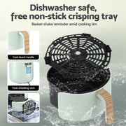 Danoz Kitchen - Devanti 5L Air Fryer Touch Control 1700W Green - Super Offer - danozdirect