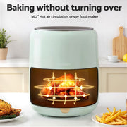 Danoz Kitchen - Devanti 5L Air Fryer Touch Control 1700W Green - Super Offer - danozdirect