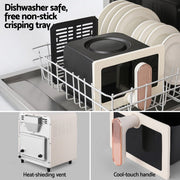 Danoz Kitchen - Devanti 6L Air Fryer Knob Control 1700W Cream - Super Deal! - danozdirect