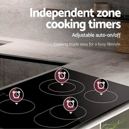 Danoz Kitchen 🧑‍🍳🥘 Devanti Electric Ceramic Cooktop 77cm. Incl. Delivery - danozdirect