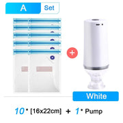 Danoz Kitchen - Electric Vacuum Pump for Food Vacuum Storage Bags USB Charging Sealing Machine for Food Sous Vide Cooking Bags - danozdirect